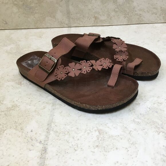 NEW WITHOUT TAGS CLIFFS BY WHITE MOUNTAIN CORA LEE SANDALS IN BROWN - Picture 1 of 9